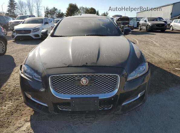 SAJXJ1GD8H8W07093 2017 JAGUAR XJ Black წინა ხედი