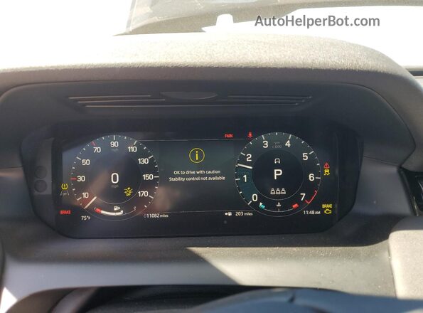 SALCJ2FX1RH352148 2024 LAND ROVER DISCOVERY Gray Instrument cluster view