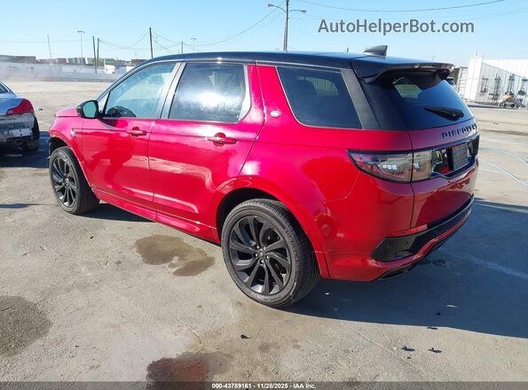 SALCL2FX1LH857592 2020 LAND ROVER DISCOVERY SPORT Красный Задняя левая четверть