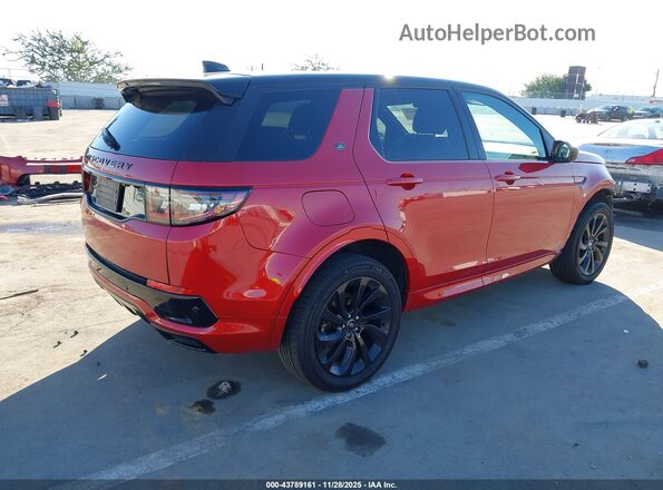 SALCL2FX1LH857592 2020 LAND ROVER DISCOVERY SPORT Красный Задняя правая четверть