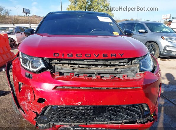 SALCL2FXXLH880644 2020 LAND ROVER DISCOVERY SPORT Red Widok wnętrza z tyłu