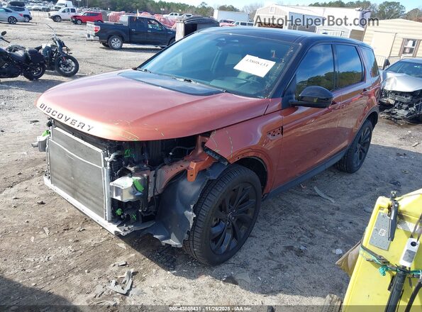 SALCP2FX4MH904300 2021 LAND ROVER DISCOVERY SPORT Orange წინა მარცხენა ხედი სამი მეოთხედიდან