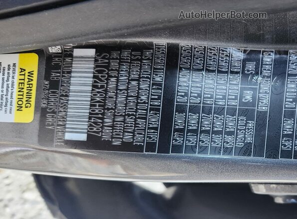 SALCP2FX8KH814287 2019 LAND ROVER DISCOVERY SPORT  Widok komory silnika