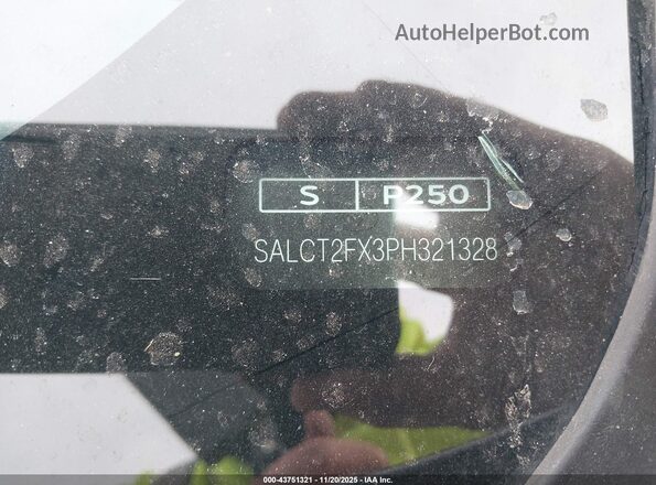 SALCT2FX3PH321328 2023 LAND ROVER DISCOVERY SPORT Серый 