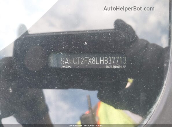 SALCT2FX8LH837713 2020 LAND ROVER DISCOVERY SPORT Gray Շարժիչի բաժամունքի տեսք