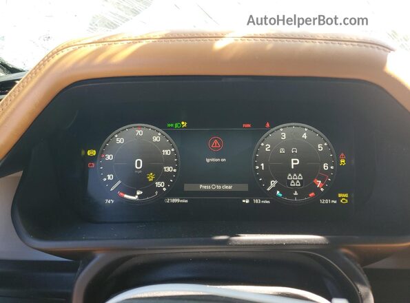 SALE2EEU7R2292636 2024 LAND ROVER DEFENDER Gray Սարքավորումների վահանակի տեսք
