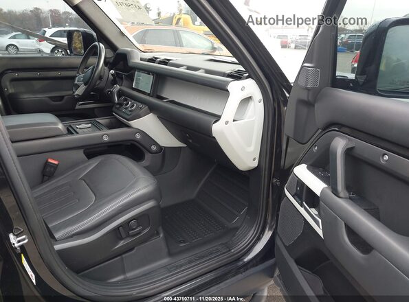 SALE9EEU4L2017714 2020 LAND ROVER DEFENDER Black Widok wnętrza z przodu