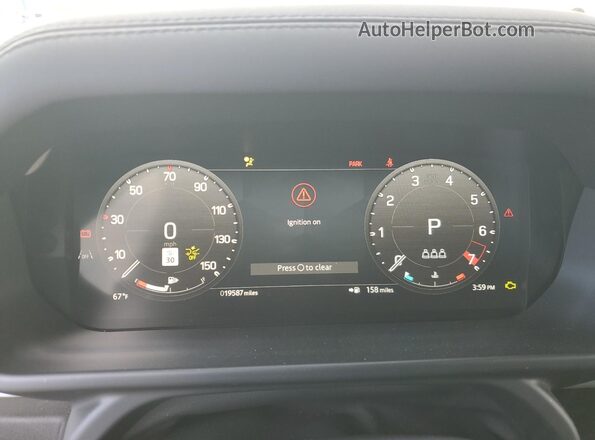 SALEJ7EX2R2258239 2024 LAND ROVER DEFENDER Белый Вид щитка приборов