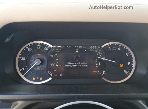 SALEJFEU5P2220887 2023 LAND ROVER DEFENDER Green Սարքավորումների վահանակի տեսք