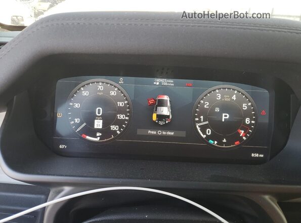 SALEP7EU0L2033376 2020 LAND ROVER DEFENDER White Instrument cluster view