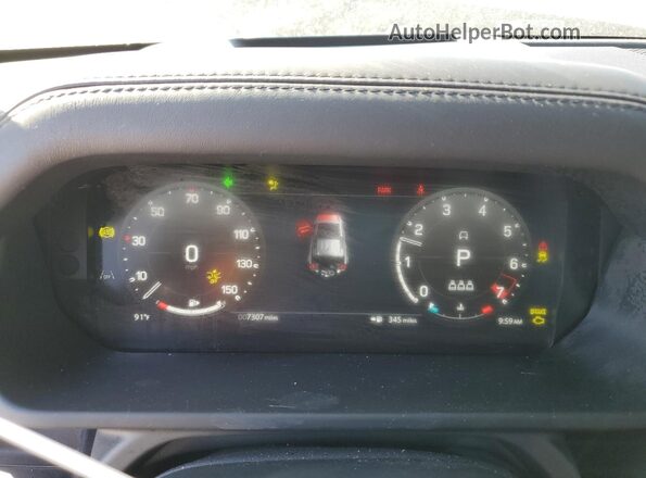 SALEX7EU4S2383897 2025 LAND ROVER DEFENDER Gray ხელსაწყოთა პანელის ხედი