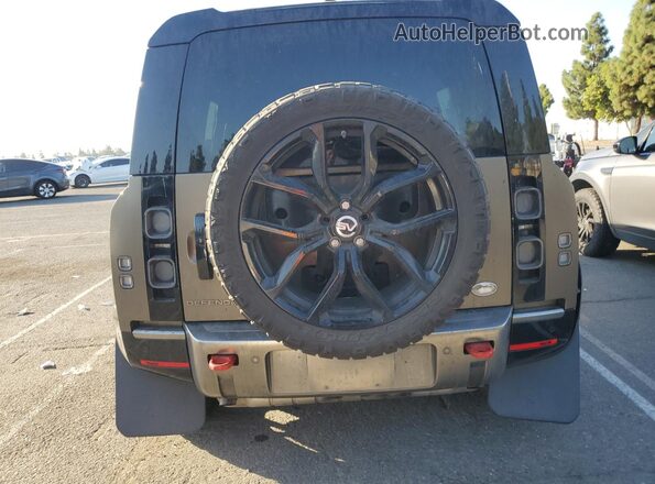 SALEX7RU8M2042175 2021 LAND ROVER DEFENDER Tan Vista trasera