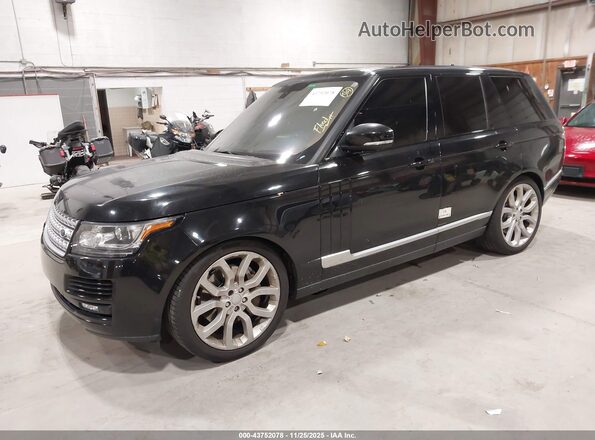 SALGS2EF6GA276813 2016 LAND ROVER RANGE ROVER Black Առջևի ձախ երեք քառորդ տեսարան