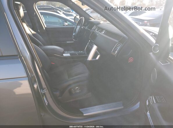 SALGS2FK3HA336494 2017 LAND ROVER RANGE ROVER Gray Widok wnętrza z przodu