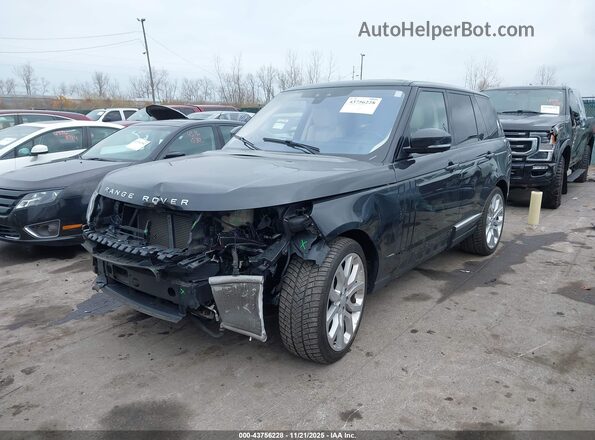SALGS2FV3HA358103 2017 LAND ROVER RANGE ROVER Gray Առջևի ձախ երեք քառորդ տեսարան