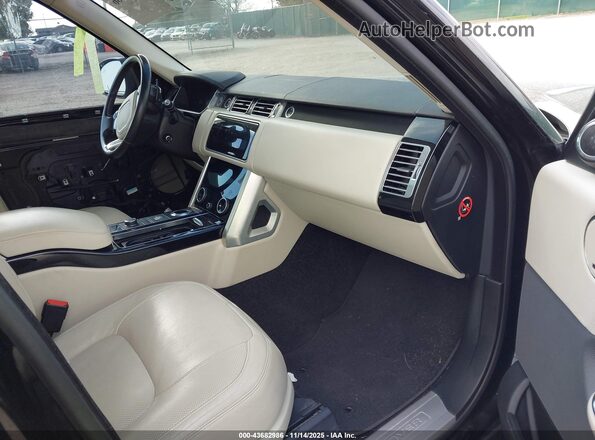 SALGS2RE3KA536210 2019 LAND ROVER RANGE ROVER Black წინა სალონის ხედი