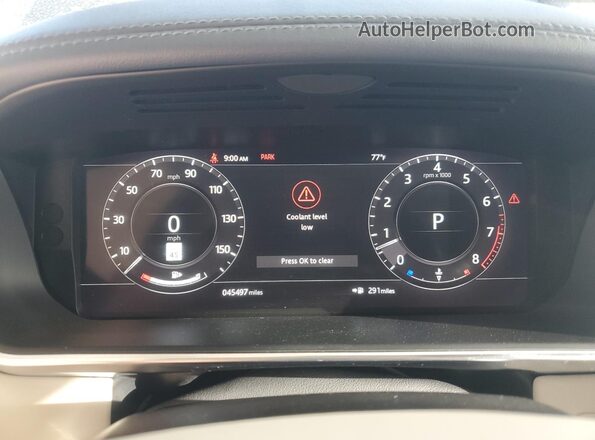 SALGS2RU5MA446647 2021 LAND ROVER RANGE Серебряный Вид щитка приборов
