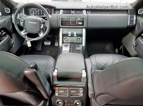 SALGS2RU6NA470800 2022 LAND ROVER RANGE Black Widok deski rozdzielczej