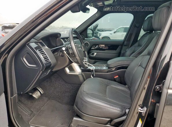 SALGS2RU6NA470800 2022 LAND ROVER RANGE Black Widok wnętrza z przodu