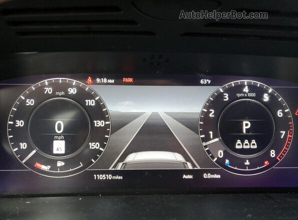 SALGS2RU7LA575360 2020 LAND ROVER RANGE White Instrument cluster view