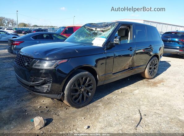 SALGS2RU8MA441703 2021 LAND ROVER RANGE ROVER Black Vista tres cuartos delantera izquierda