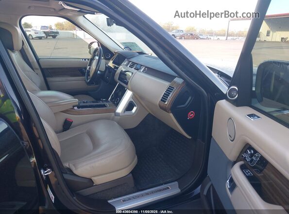 SALGS2SV5JA389901 2018 LAND ROVER RANGE ROVER Black წინა სალონის ხედი