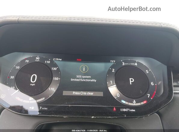 SALKP9FUXPA022605 2023 LAND ROVER RANGE ROVER Black Widok tylnych siedzeń