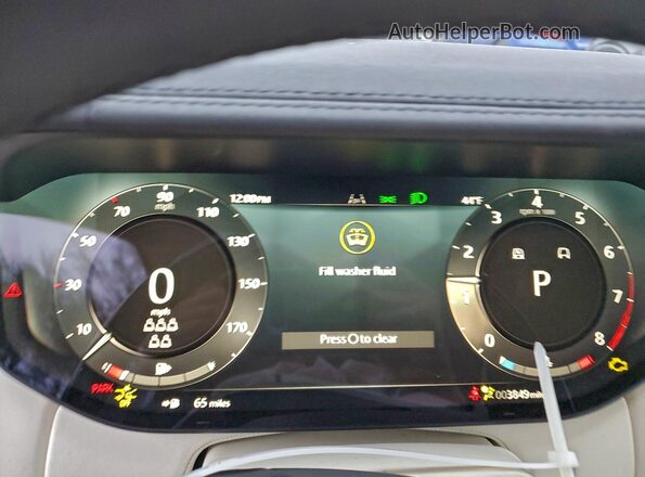 SALKPBE94SA303943 2025 LAND ROVER RANGE Black Instrument cluster view