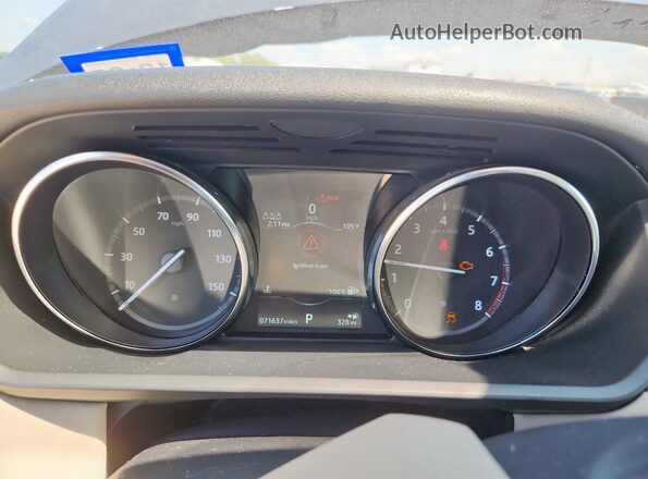 SALRG2RV8L2423049 2020 LAND ROVER DISCOVERY Black Widok zestawu wskaźników
