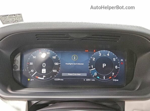 SALRJ2FX2S2503484 2025 LAND ROVER DISCOVERY White Սարքավորումների վահանակի տեսք