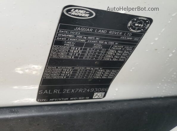 SALRL2EX7R2493086 2024 LAND ROVER DISCOVERY White Սալոնի 360 աստիճան տեսք