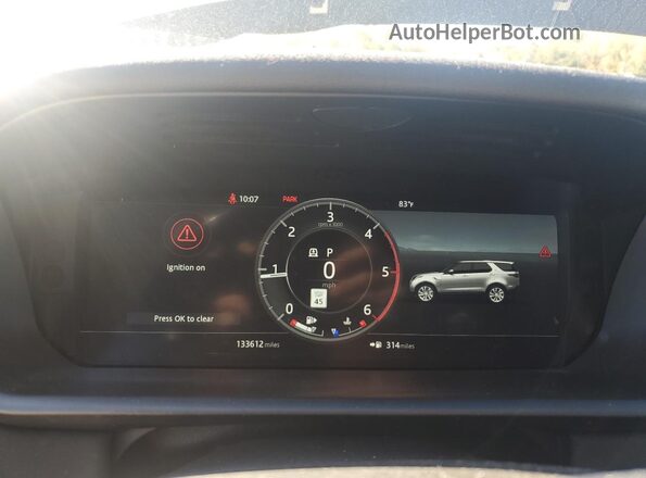 SALRR2RK5JA048479 2018 LAND ROVER DISCOVERY White Vista del cuadro de instrumentos
