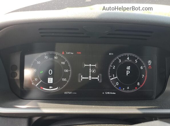 SALRR2RV8L2443067 2020 LAND ROVER DISCOVERY White Instrument cluster view