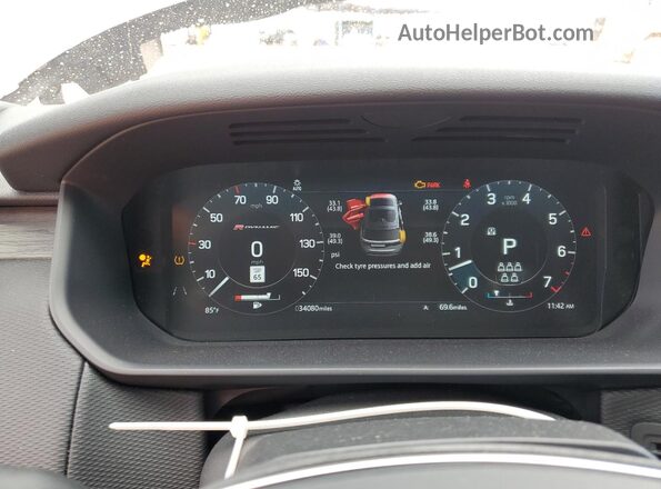 SALRT4RU9M2447697 2021 LAND ROVER DISCOVERY Gray Вид щитка приладів