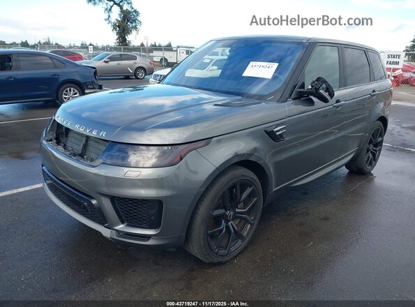 SALWG2RV6JA698649 2018 LAND ROVER RANGE ROVER SPORT Gray Առջևի ձախ երեք քառորդ տեսարան