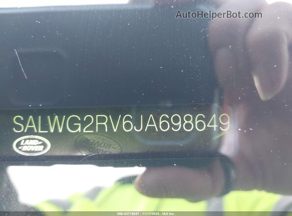 SALWG2RV6JA698649 2018 LAND ROVER RANGE ROVER SPORT Gray Շարժիչի բաժամունքի տեսք