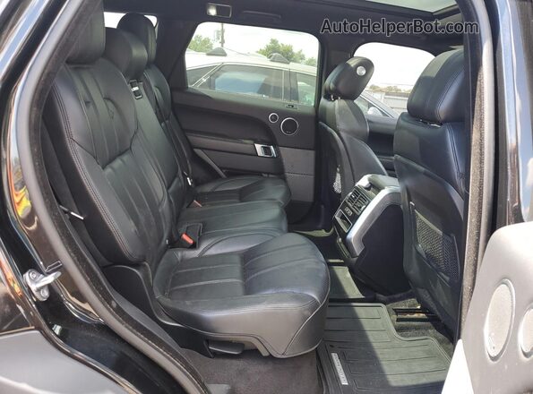 SALWR2EF4GA120986 2016 LAND ROVER RANGE Black უკანა სალონის ხედი
