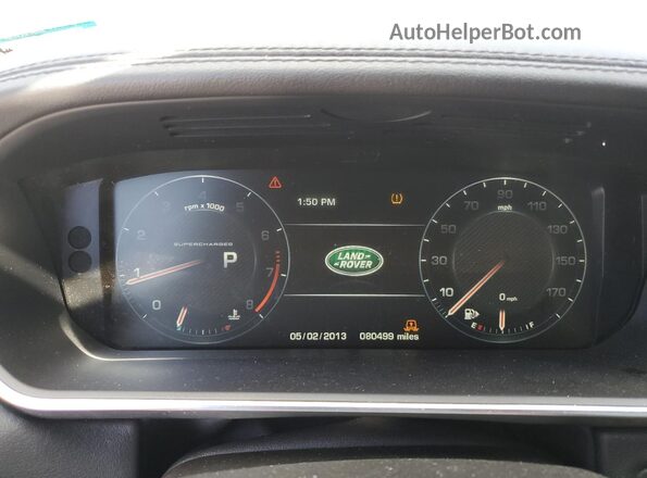 SALWR2EF4GA120986 2016 LAND ROVER RANGE Black ხელსაწყოთა პანელის ხედი