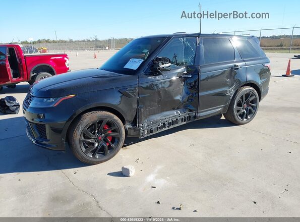 SALWR2SU1LA740112 2020 LAND ROVER RANGE ROVER SPORT Black Առջևի ձախ երեք քառորդ տեսարան