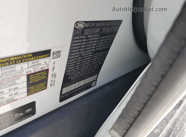 SALWR2SUXMA758237 2021 LAND ROVER RANGE White 