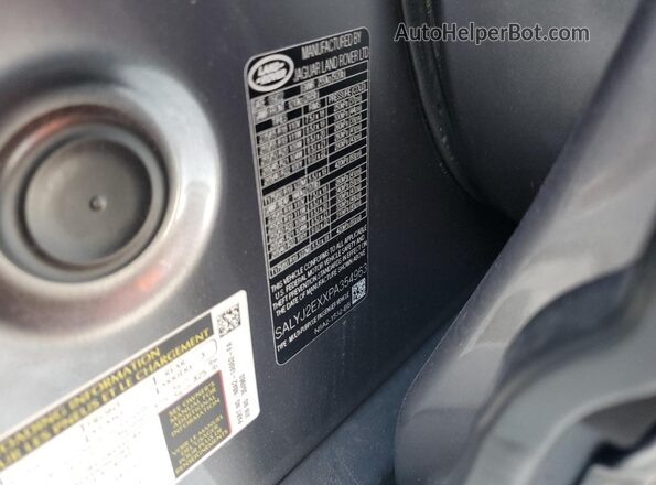 SALYJ2EXXPA354963 2023 LAND ROVER RANGE Gray VIN կոդի պիտակի տեսք