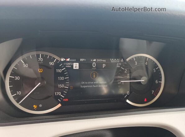 SALYJ2EXXPA354963 2023 LAND ROVER RANGE Gray Սարքավորումների վահանակի տեսք