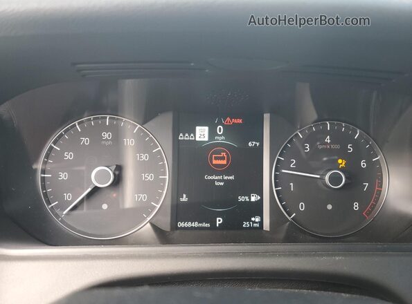 SALYK2EX3LA275335 2020 LAND ROVER RANGE White Вид щитка приладів