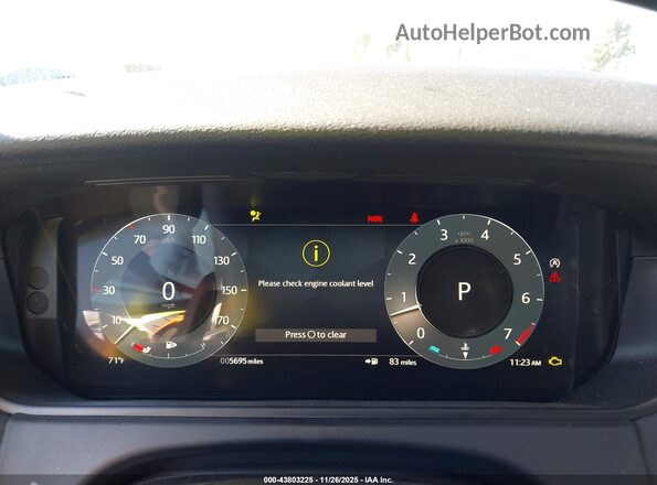 SALYL2EX5RA384210 2024 LAND ROVER RANGE ROVER VELAR White უკანა სავარძლების ხედი