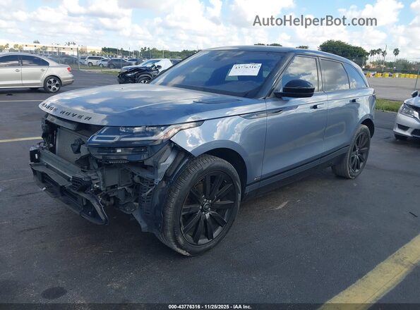 SALYL2EX7KA783898 2019 LAND ROVER RANGE ROVER VELAR Gray Front left