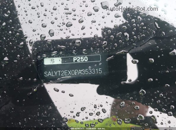 SALYT2EX0PA353315 2023 LAND ROVER RANGE ROVER VELAR Черный 