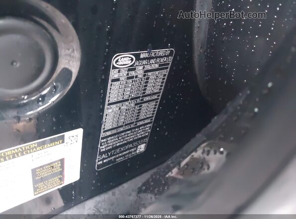 SALYT2EX0PA353315 2023 LAND ROVER RANGE ROVER VELAR Черный Вид подкапотного пространства