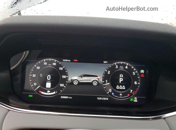 SALZL2FX8LH003662 2020 LAND ROVER RANGE Gray ხელსაწყოთა პანელის ხედი