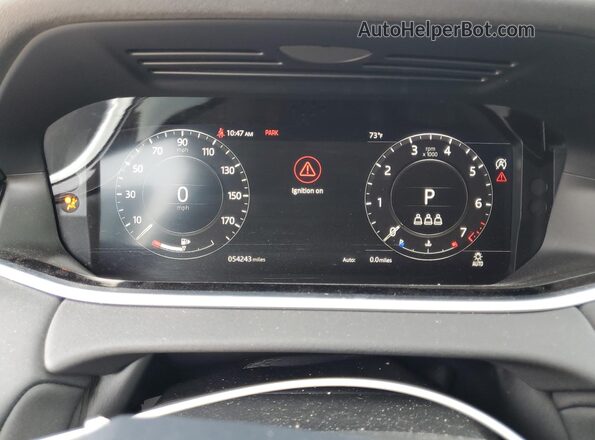 SALZP2FXXLH040393 2020 LAND ROVER RANGE Gray Вид щитка приладів