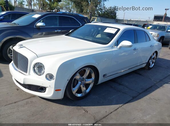 SCBBG7ZH3GC002262 2016 BENTLEY MULSANNE Белый Передняя левая четверть